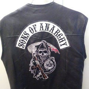 Sons Of Anarchy Leather Vest-Size XS - Unisex